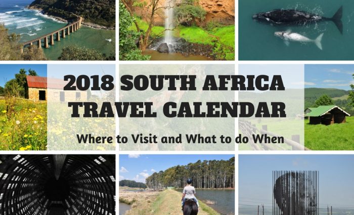 2018 South Africa Travel Calendar: Where to Visit and What to do When